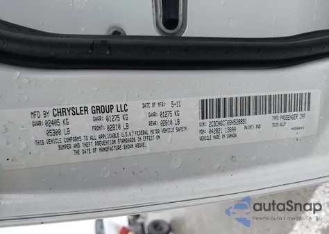 2011 Chrysler 300C z USA, uszkodzony, nr VIN 2C3CA6CT6BH528891